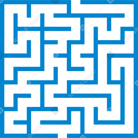 maze Illustration in PNG, SVG