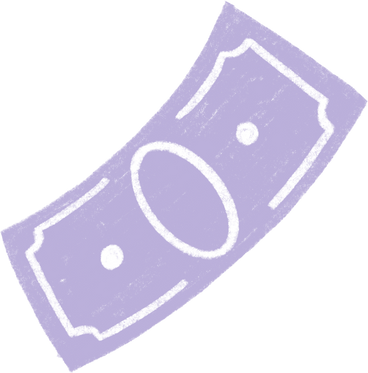 purple banknote PNG, SVG