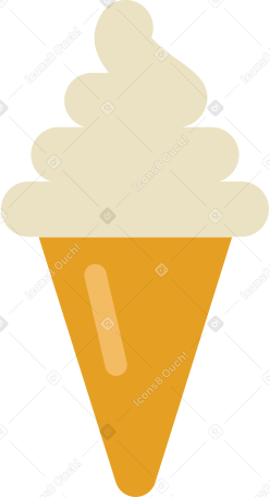 sorvete de casquinha PNG, SVG