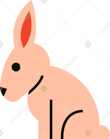 hare Illustration in PNG, SVG