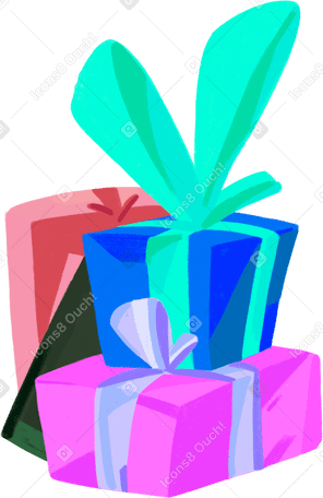 gift boxes PNG、SVG