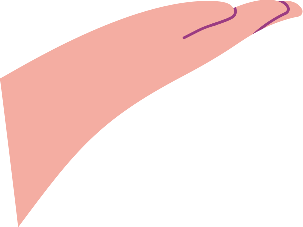 part of the hand Illustration in PNG, SVG