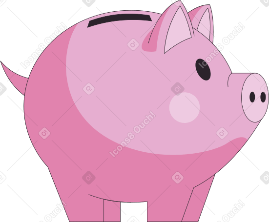 piggy bank without money PNG, SVG