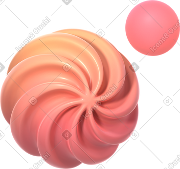 Twisted gradient sphere and simple sphere PNG, SVG