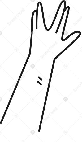 hand spock Illustration in PNG, SVG