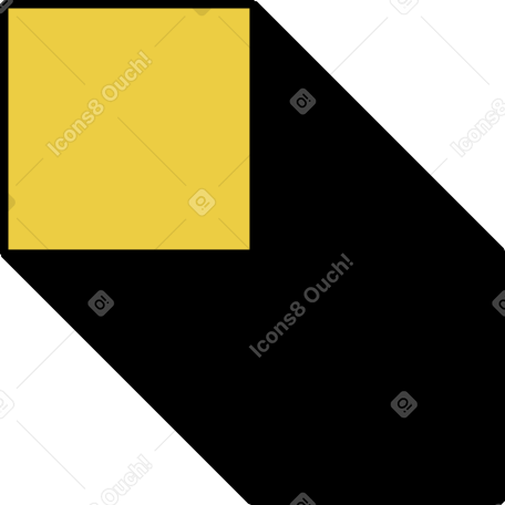 側面が黒い立方体 PNG、SVG