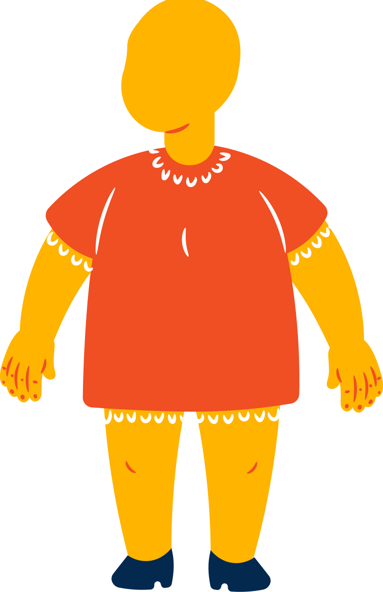 Fat Girl Figure のクリップアートイラスト イメージ Pngとsvg