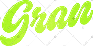 Lettering gran text PNG, SVG