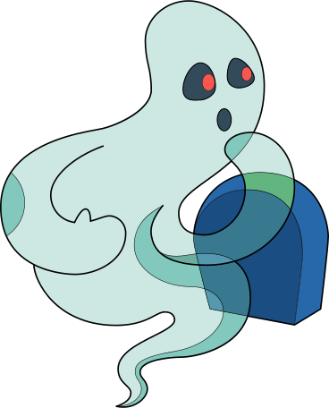 ghost and grave Illustration in PNG, SVG