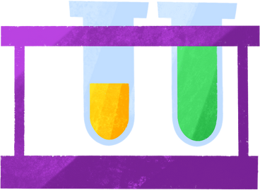 set of laboratory test flask PNG, SVG