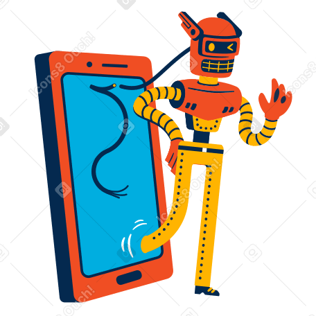 Android Illustration in PNG, SVG