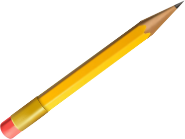 yellow pencil PNG、SVG