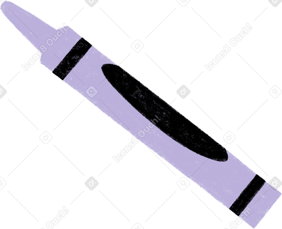 purple crayon PNG, SVG