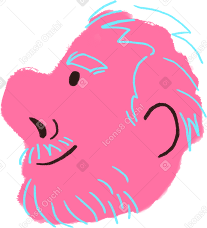 man with a beard PNG、SVG
