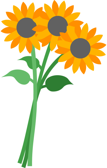 sunflowers PNG, SVG