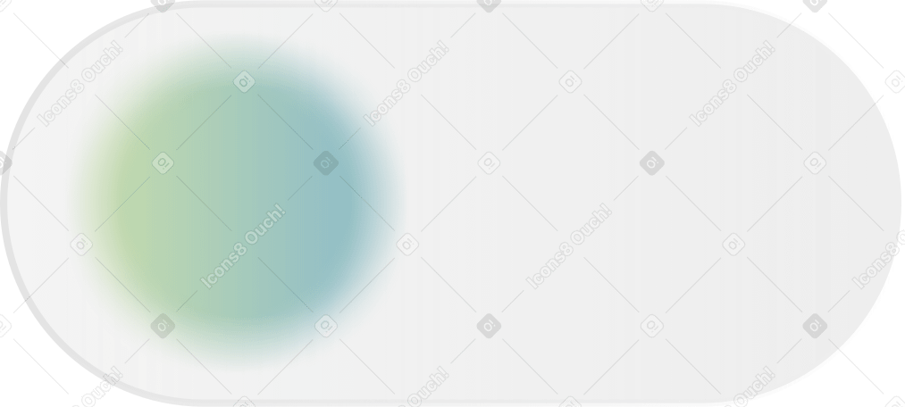 Icône de commutateur vert dans le style de verre dépoli PNG, SVG