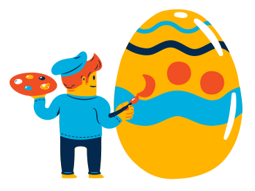  Easter egg painting PNG, SVG