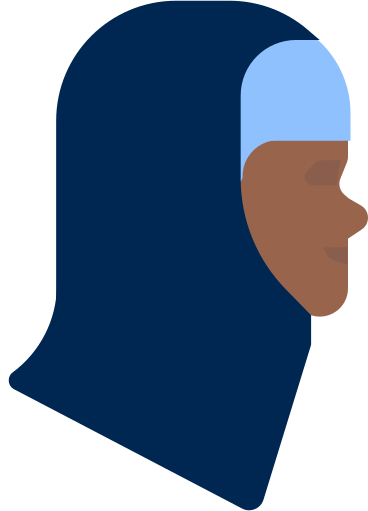 woman head in hijab PNG, SVG