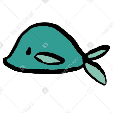 green fish PNG, SVG