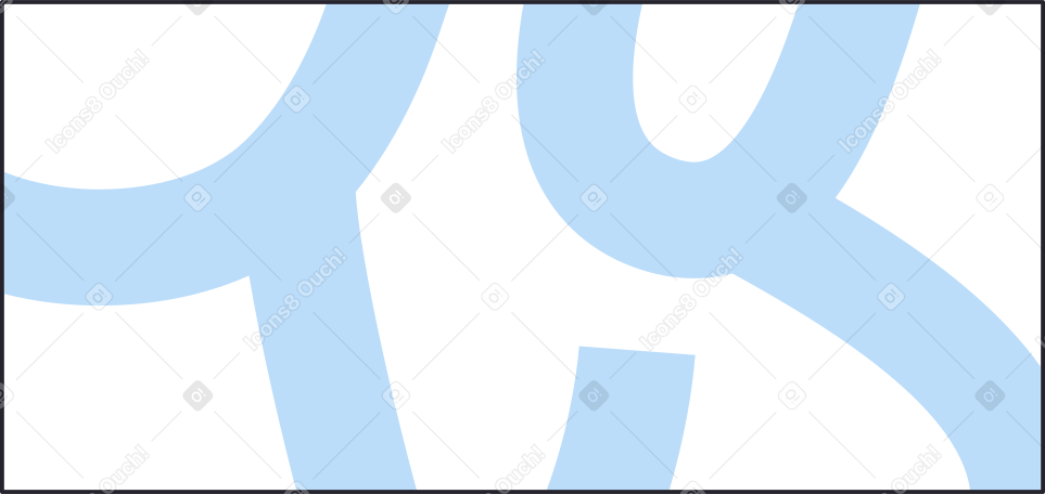 white and light blue abstract painting Illustration in PNG, SVG