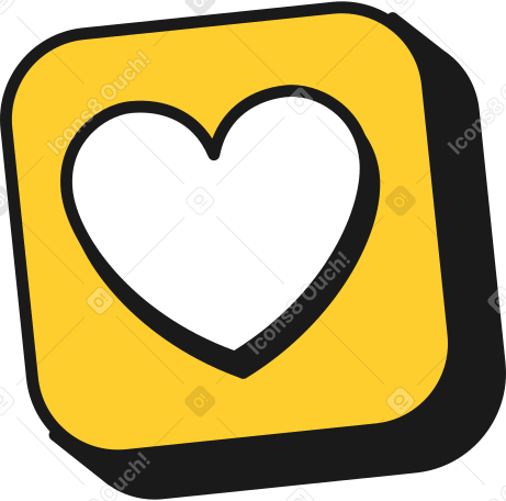 Illustration animée Icône de coeur aux formats GIF, Lottie (JSON) et AE