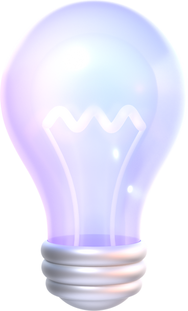 purple light bulb PNG, SVG