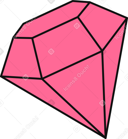 pink diamond PNG, SVG