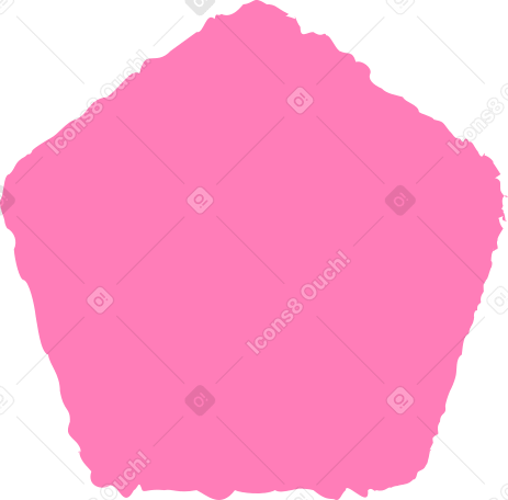 pentagon pink PNG, SVG
