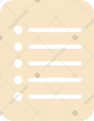 Bullet point list PNG, SVG