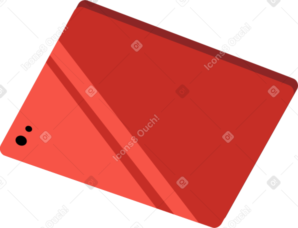 red tablet Illustration in PNG, SVG