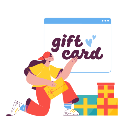 Gift card Illustration in PNG, SVG