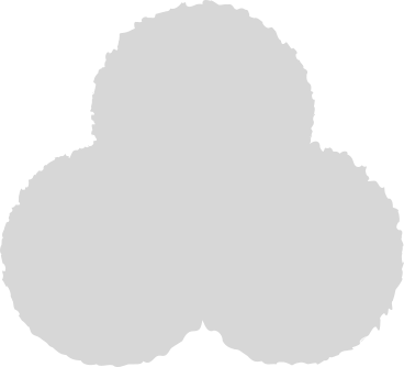 Трилистник серый в PNG, SVG
