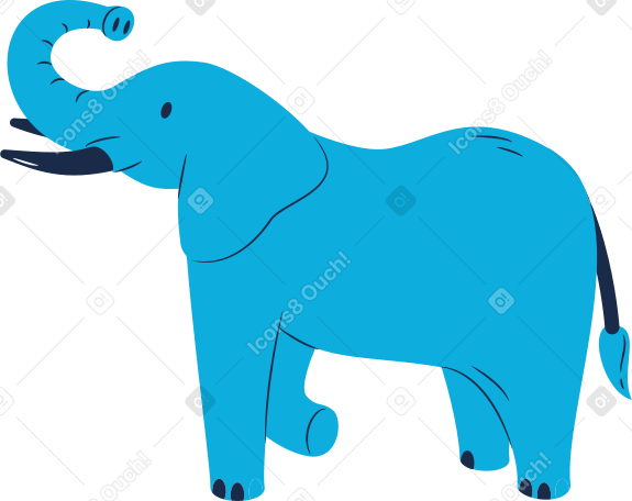 elephant standing PNG, SVG