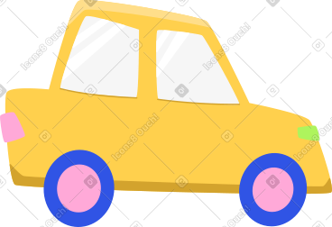 黄色车 PNG, SVG