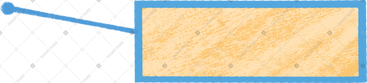 Blue rectangle with yellow spot inside PNG, SVG