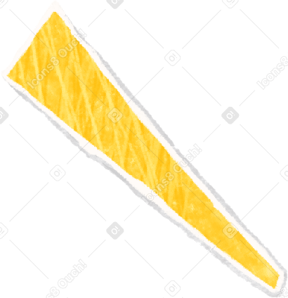 yellow narrow triangle Illustration in PNG, SVG