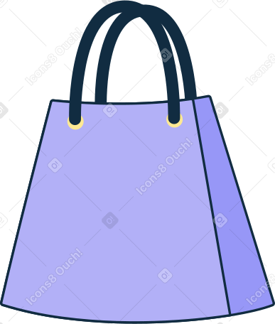 purple bag Illustration in PNG, SVG