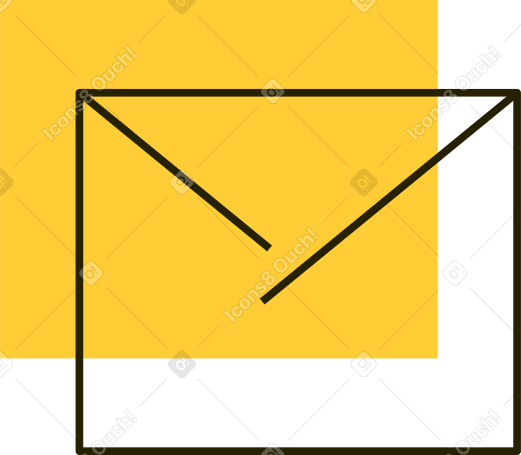 yellow letter Illustration in PNG, SVG