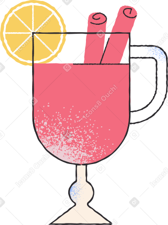 mulled wine Illustration in PNG, SVG