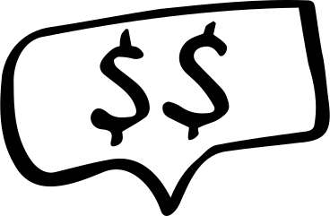 bubble with dollars PNG, SVG