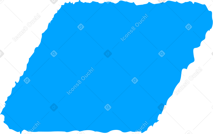 Parallelogramm himmelblau PNG, SVG
