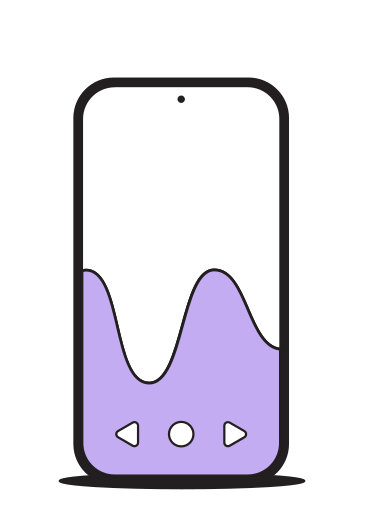Telefon mit welle animierte Grafik in GIF, Lottie (JSON), AE