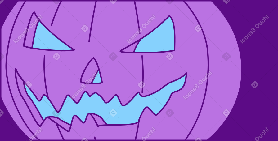 рамка с тыквой на хэллоуин в PNG, SVG