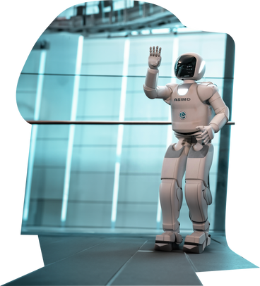 Background with glass and robot PNG, SVG