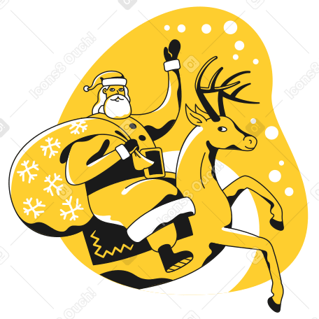 Merry christmas Illustration in PNG, SVG