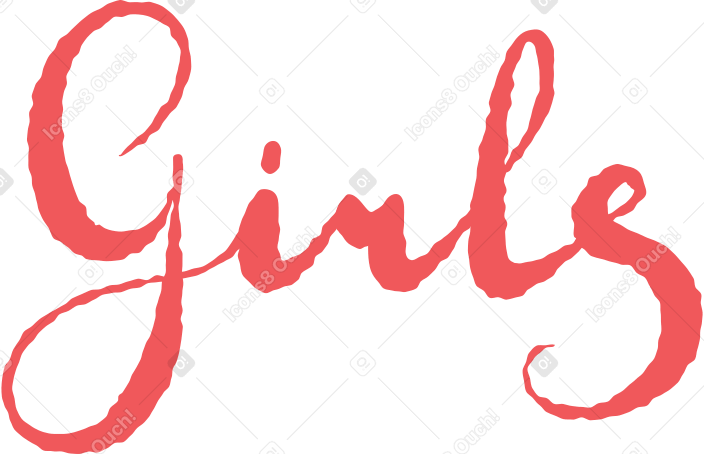 chicas en cursiva PNG, SVG