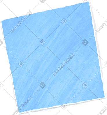 Blue square piece of paper PNG, SVG