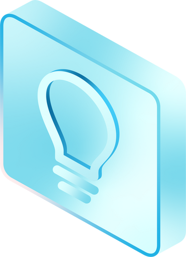 Icona della lampadina isometrica PNG, SVG