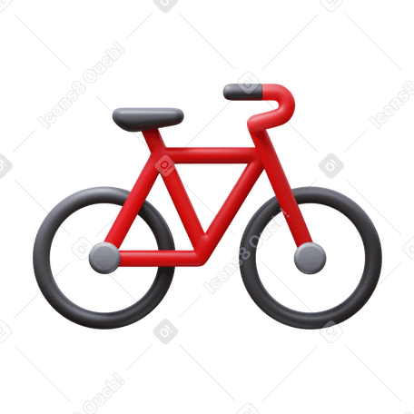 3D bicycle PNG, SVG