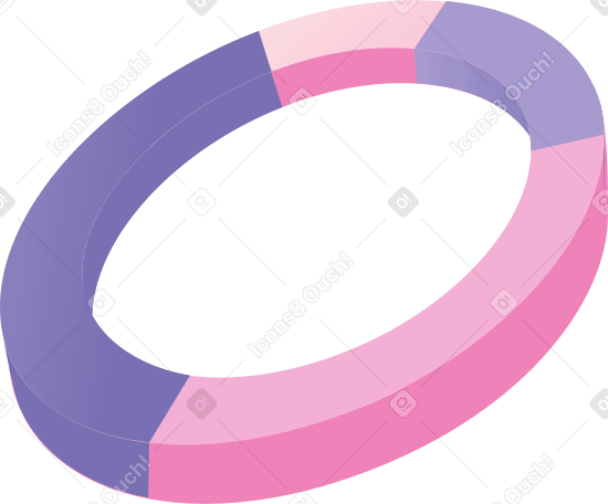 彩色饼图 PNG, SVG